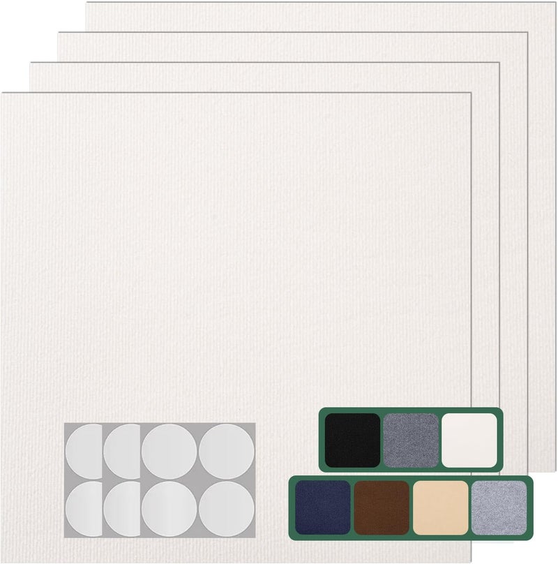 VallisCo Carpet Tile 30 Pack 12” X 12” Self Adhesive Carpet Floor Tiles Anti-Slip Squares Peel and Stick Floor Tile DIY Installation for Bedroom (Beige-White) - Image 1